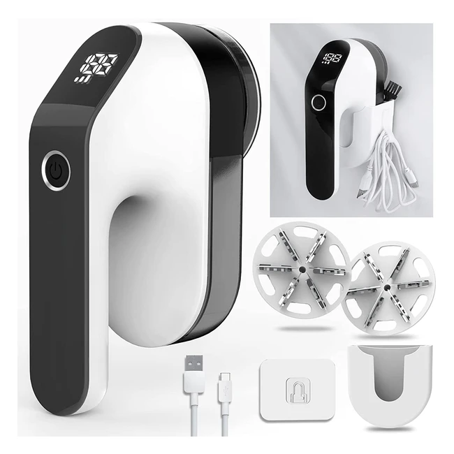 Quitapelusas elctrico recargable Baiciwe - 3 velocidades 3 cuchillas y caja d