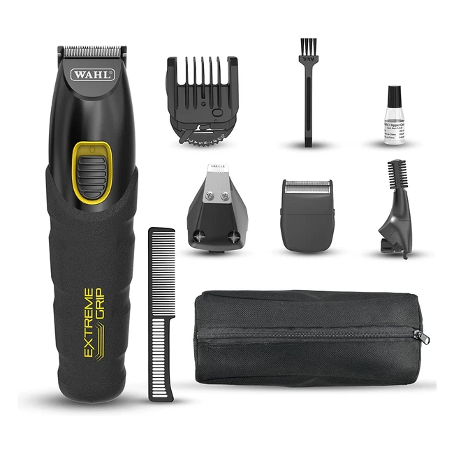 Wahl Extreme Grip 7-in-1 Multigroomer for Men - Precision Cutting Blades Interc