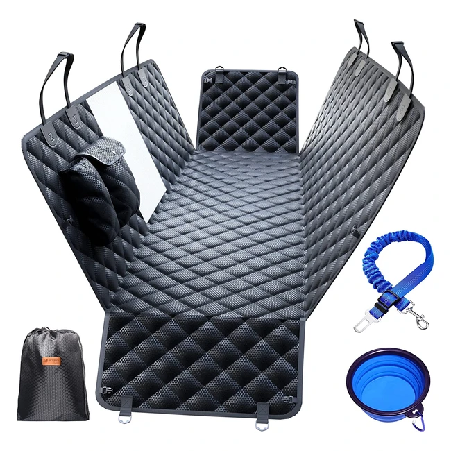 Funda coche perro Petproved - Protector asiento trasero convertible - Manta cubr