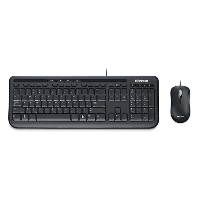 Clavier et souris filaire Microsoft Wired Desktop 600 - AZERTY franais - Compa