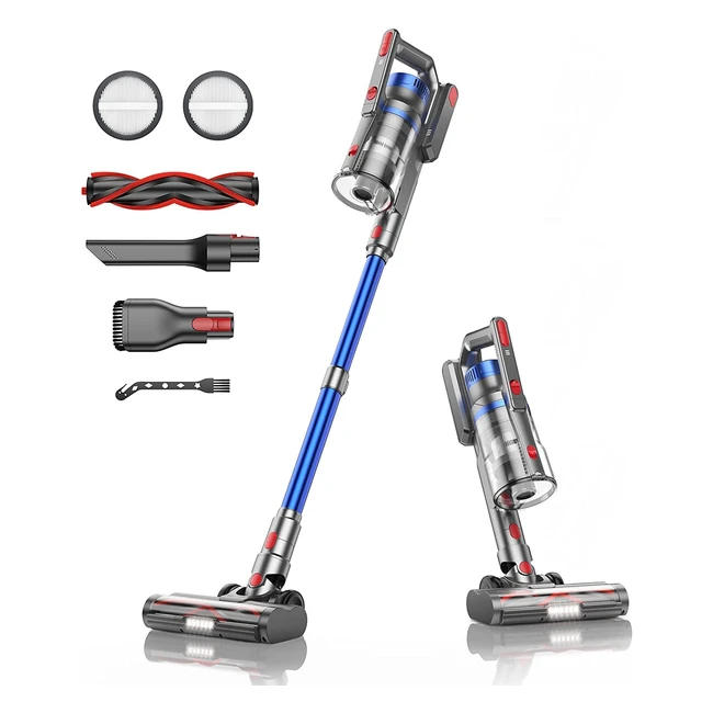 Aspiradora sin cable Buture JR500 - 33kPa 450W 55min cepillo antienredos 12L