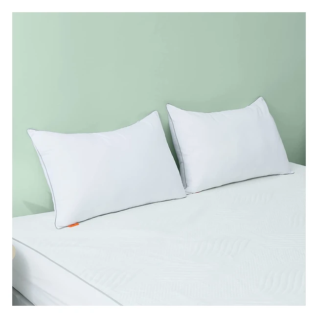 Almohadas Sweetnight de Microfibra 550g - Juego de 2 Unidades