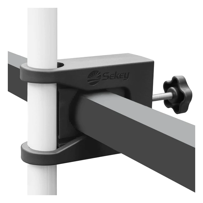 Sekey Balkongeländer Sonnenschirmhalterung | Rund & Eckig | Bis zu 2045 mm | Nylon-Plastik | Platzsparend