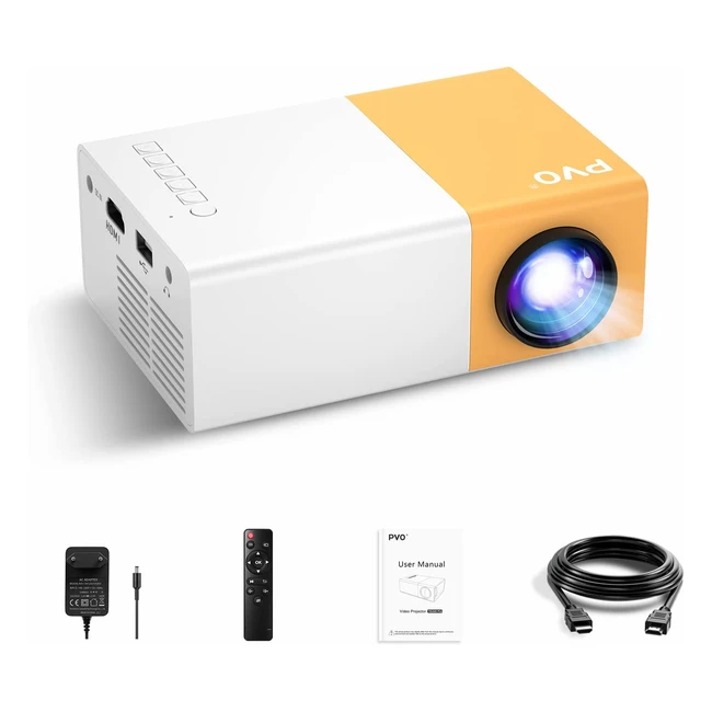 Mini projecteur PVO portable pour dessins anims - Cadeau enfant - Compatible H