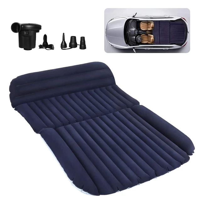 Matelas gonflable SUV QDH pour camping et voyages en voiture - doux pour la peau