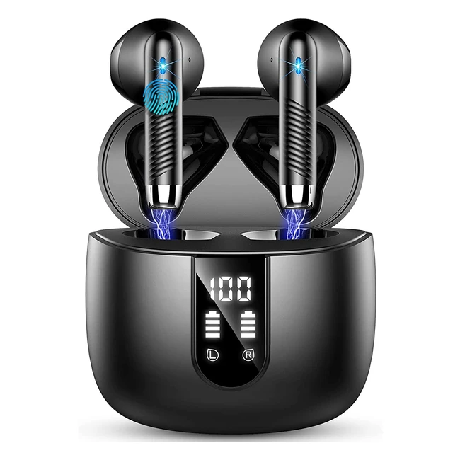 Auriculares Bluetooth 53 Hifi Estreo con Micrfonos HD y Cancelacin de Ruid