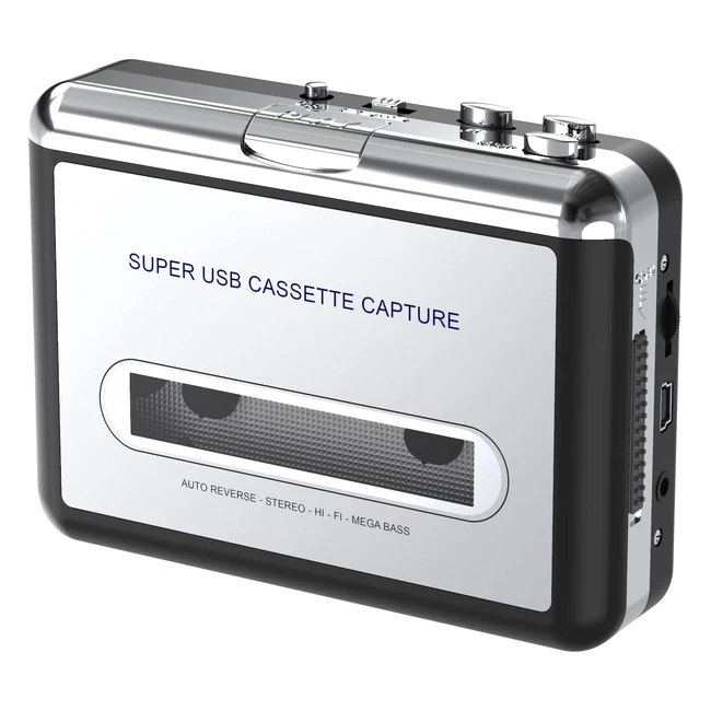 Reproductor USB de casete Digitnow para convertir a MP3 - Enchufe hembra 35mm