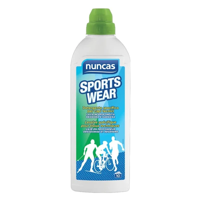 Detergente Nuncas Sportswear per Capi Tecnici - Pulizia Efficace e Igiene Perfet
