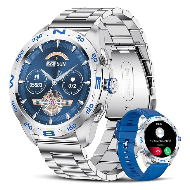 Montre connecte homme Siemorl avec appel Bluetooth frquence cardiaque suiv