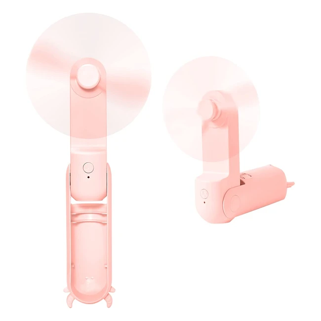 Ventilateur portable USB Jophek - Mini ventilateur de bureau  piles avec banqu