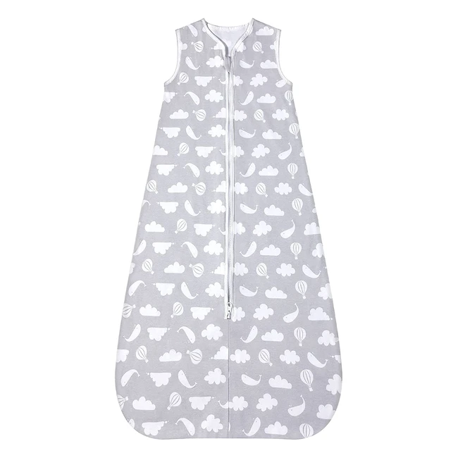 Lictin Baby Sleep Bag - 100% Cotton, 0.5 Tog, Sleeveless Swaddle Blanket with Two-Way Zipper - Newborn Baby Essentials