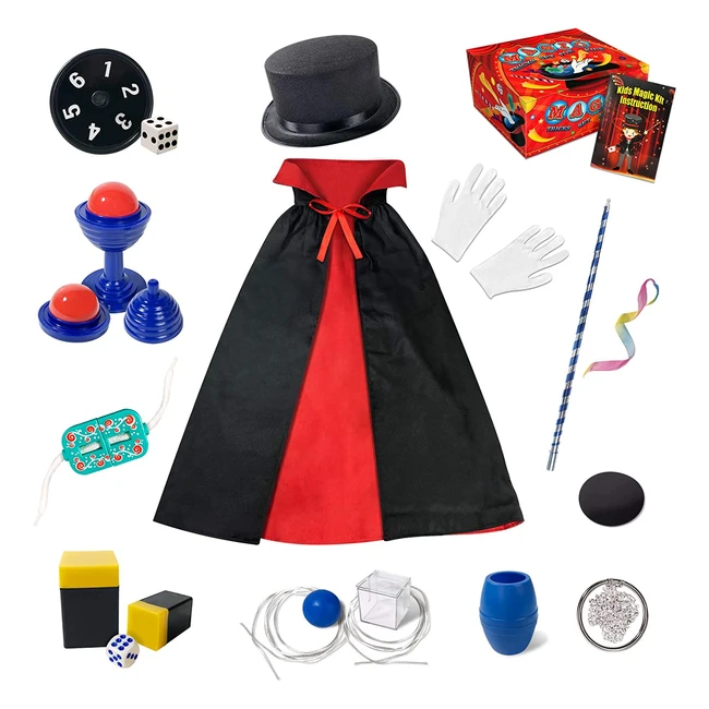 Amazing Magic Tricks Set for Kids - Easy to Learn with Props and Instruction Man