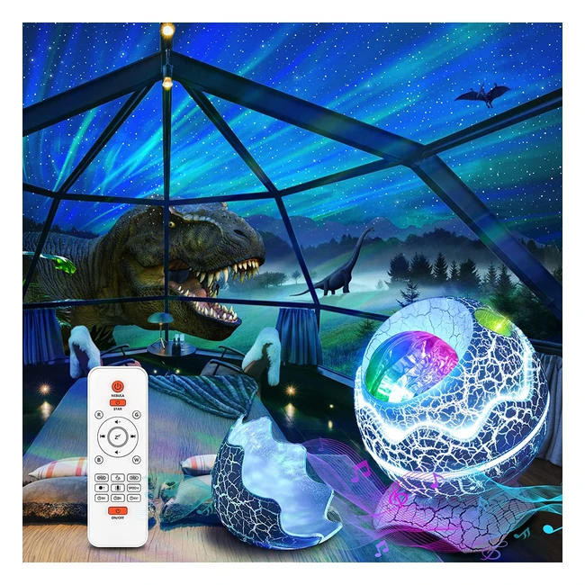 Proiettore stelle soffitto Zozanel con altoparlante Bluetooth - Luce notturna per bambini con rumore bianco - Regalo ideale