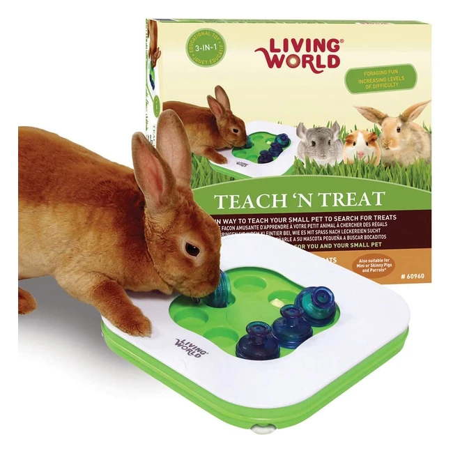Lebendige Welt 3in1 interaktives Spielzeug für Kaninchen, Chinchillas, Meerschweinchen und Ratten - Jetzt kaufen!