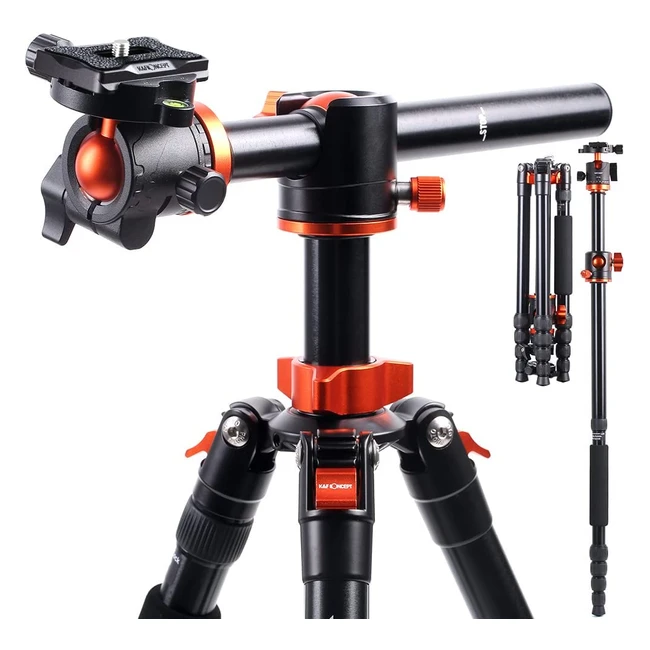 KF Concept Camera Tripod Monopod - Lightweight Aluminum with 360 Degree Ball Head TM2515T1 for Canon Nikon Sony