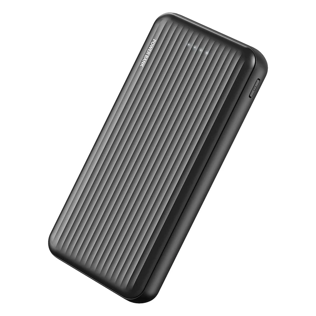 20000mAh Portable Charger - High Capacity Power Bank with 3 Inputs and 2 Outputs