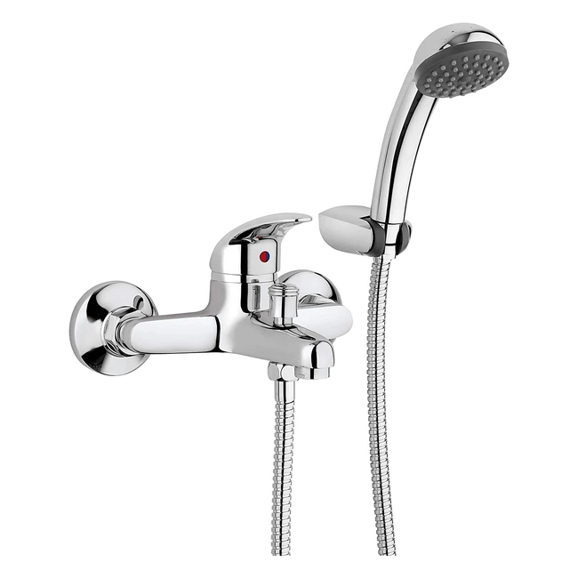 Robinet Mitigeur Salle de Bain Paini MIA105 - Baignoire avec Douchette 3 Jets