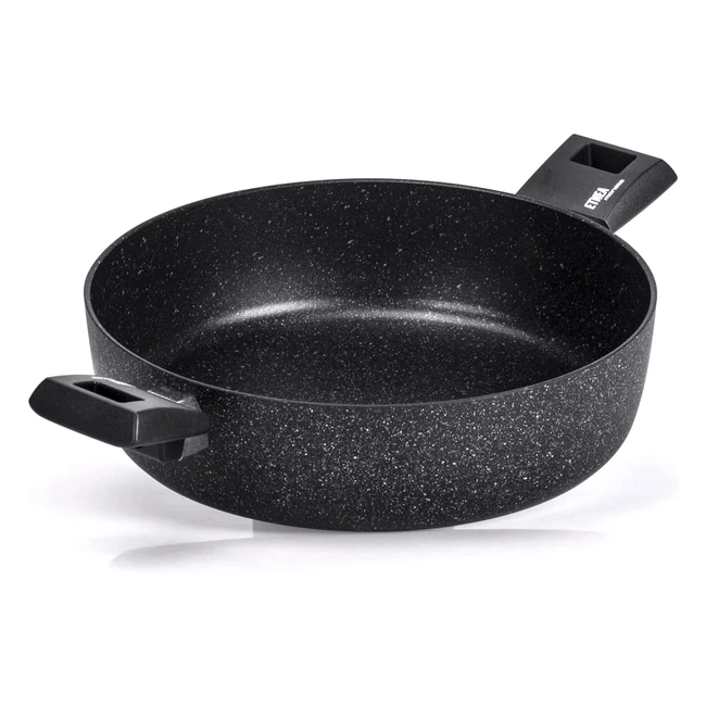 Pôle à frire Moneta Etnea 28cm antiadhésif et anti-rayures en pierre lavable