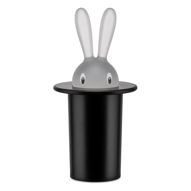 Alessi Magic Bunny ASG16B Toothpick Holder - Practical and Fun Design in Black R