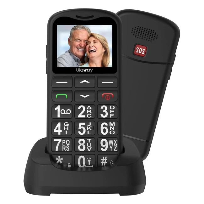 Teléfono Móvil Uleway para Personas Mayores - Teclas Grandes, Botón SOS, Pantalla 1.77
