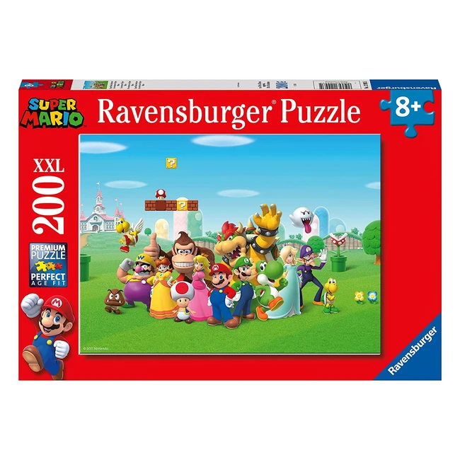 Puzzle Ravensburger Super Mario 200 pezzi XXL, ideale per bambini 8+