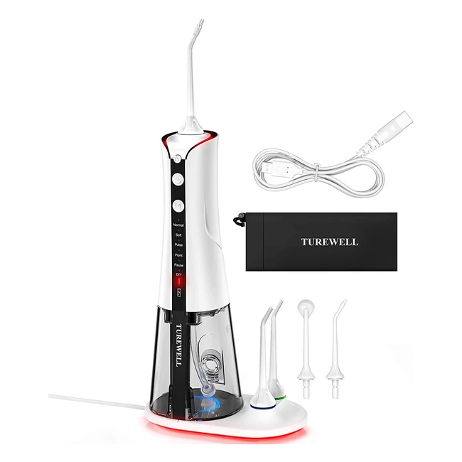 Irrigador dental porttil Turewell YXY803 con 6 modos y 5 boquillas - Limpiez