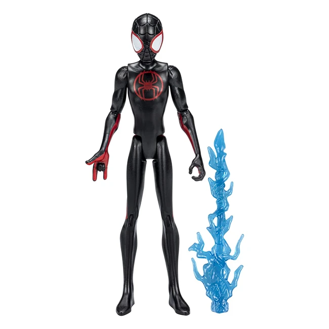 Action figure Hasbro Marvel Spiderman Miles Morales 15 cm con accessorio ragnate