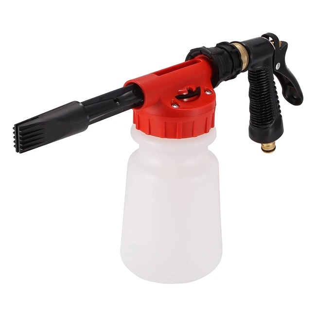 Pistola schiuma per auto Allomn, multifunzionale con capacità di 900ml, per pulizia e shampoo di auto, van e motociclette