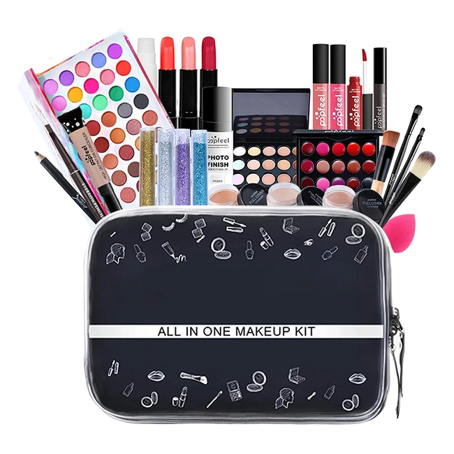 FantasyDay All-in-One Makeup Set - Full Makeup Kit for Women with Eyeshadow Pale