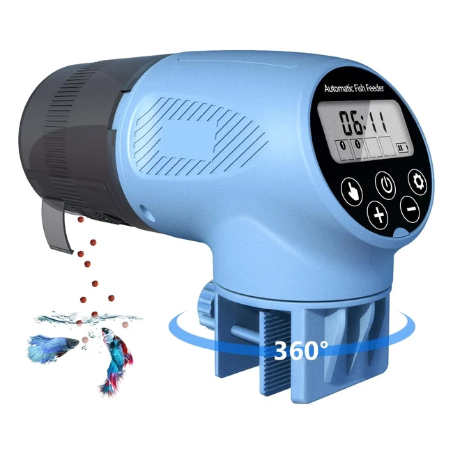 Comedero automático para acuario con temporizador - Alimentador para peces y tortugas