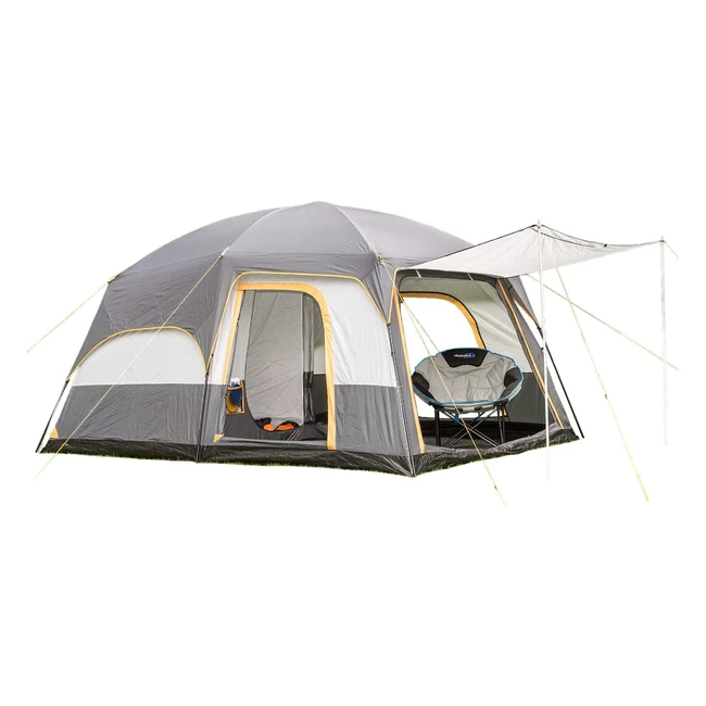 Skandika TNS Mountain 5-Personen-Zelt mit groem Wohnraum Bodenplane und abneh