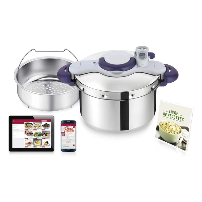 Pentola a Pressione Seb Clips Minut P4624900 - Acciaio Inox 9L