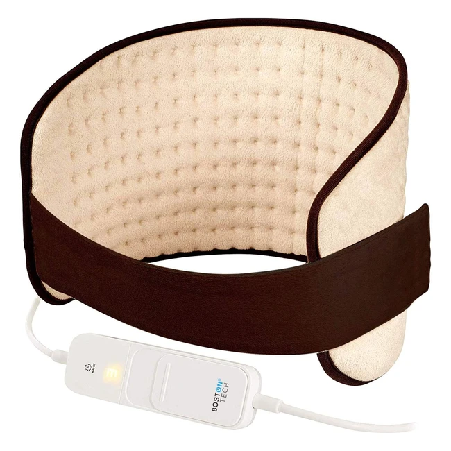 Pad électronique Boston Tech WE116 - Soulagement de la douleur et de la fatigue - 3 niveaux de température - Surface en microfibre douce