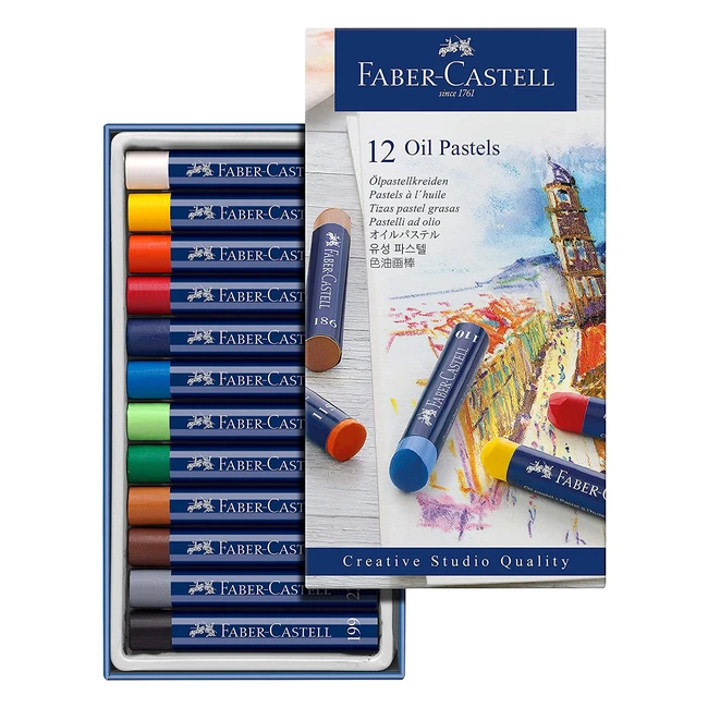 Pastelli a Olio Faber-Castell 127012 - Confezione da 12 - Studio Quality