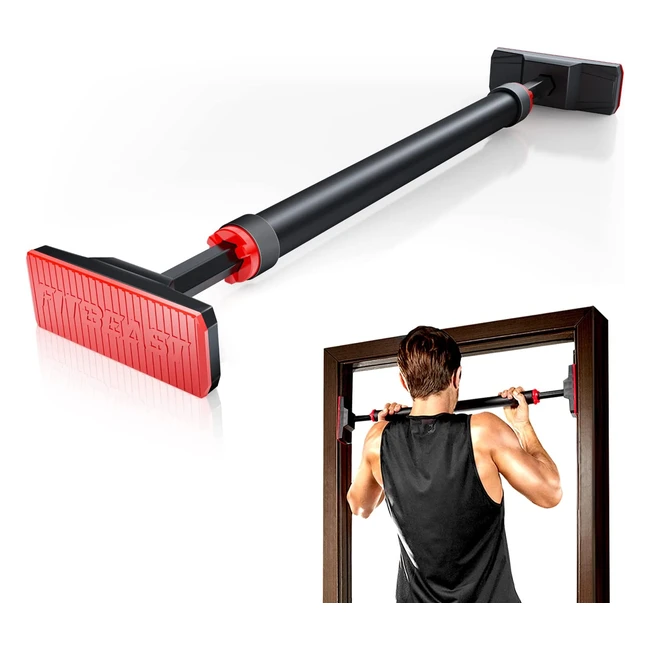 Fitbeast Pull Up Bar for Doorway - No Screws, Adjustable Width, Max Load 250kg, Upper Body Workout