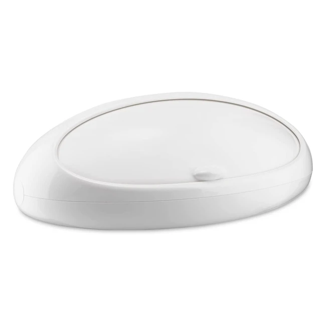 Porta Pane Design Alessi Gnam ASG22W con Sportello a Scomparsa in Resina Termopl