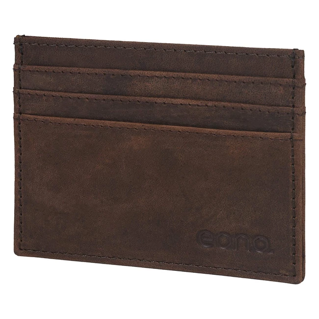 Porta carte di credito Eono in pelle vintage con protezione RFID