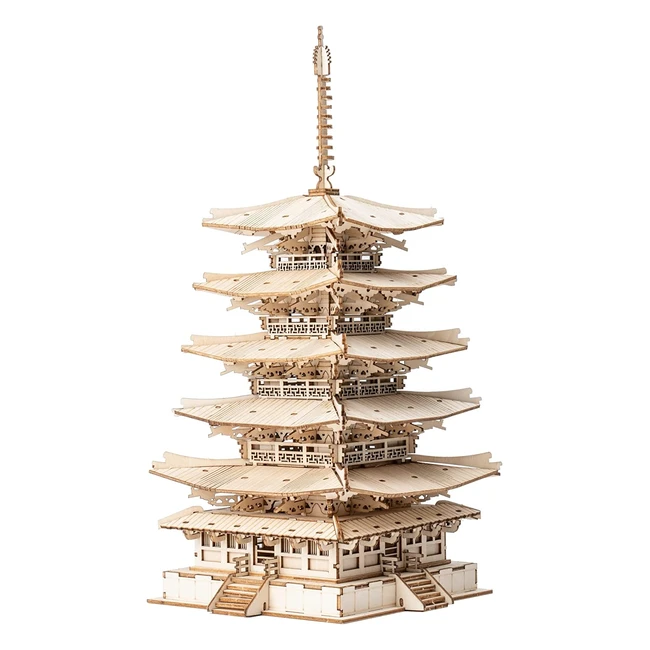Rompecabezas 3D de Madera Pagoda - Robotime RT-AMK62 - DIY Adultos