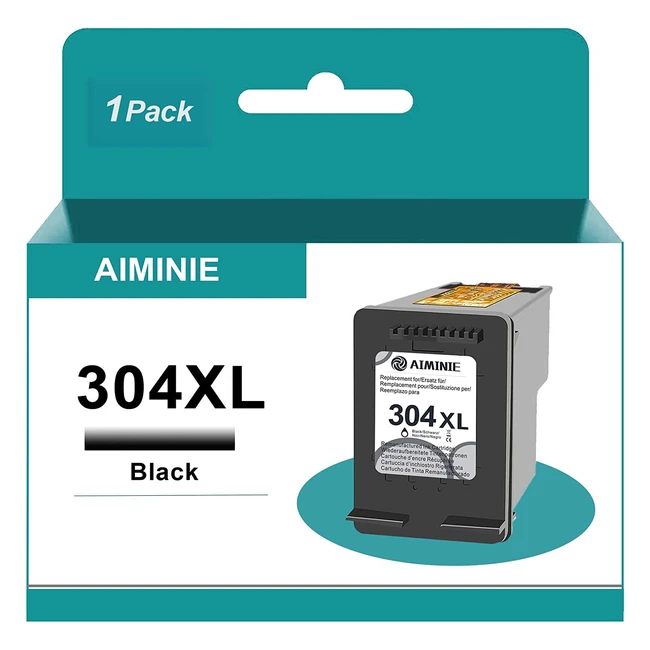Cartucho de Tinta 304XL Negro para HP - Compatible con Deskjet y Envy - Pack de 1