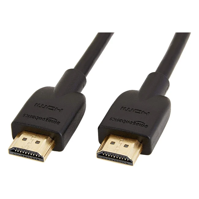 Amazon Basics 4K HDMI Cable - 10ft (3 Pack) - Latest Standard, 24K Gold Plated, Ethernet, 3D, ARC