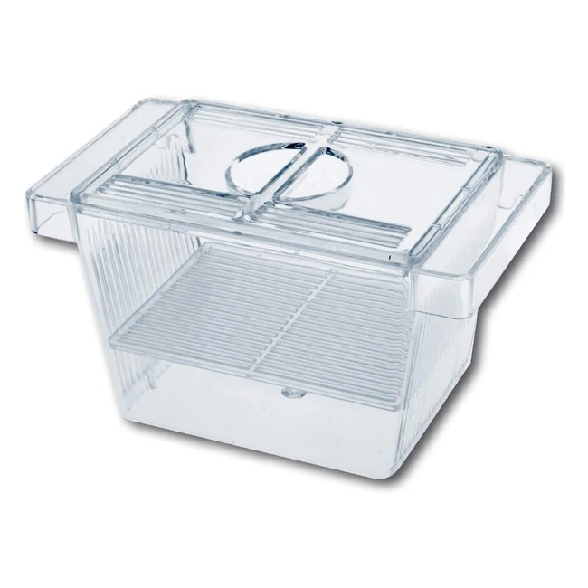 Amtra Spawning Room 3-in-1 Breeding Tank with Lid - Transparent 12x6x6 cm