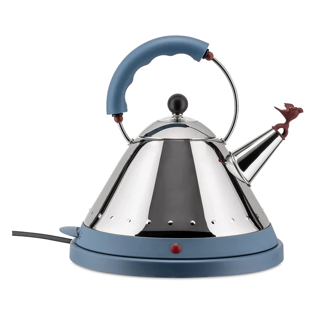 Bird Kettle Blaurot Elektrischer Wasserkessel mit Designer Michael Graves - Edel