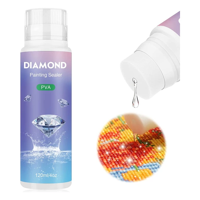 Naimoer Diamond Painting Sealer 120ml - Permanent Hold  Shine Effect - 5D Diamo