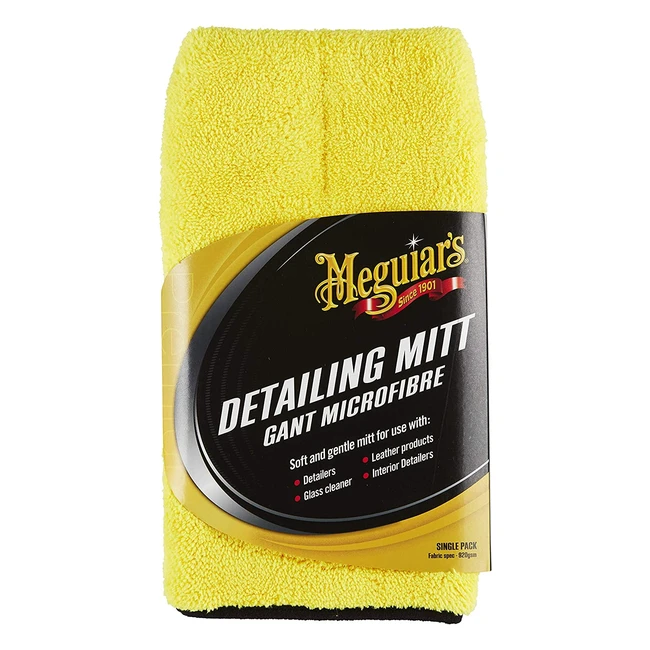 Guante de detalle Meguiar's X1804 - Suave y seguro para pintura y limpieza de interiores