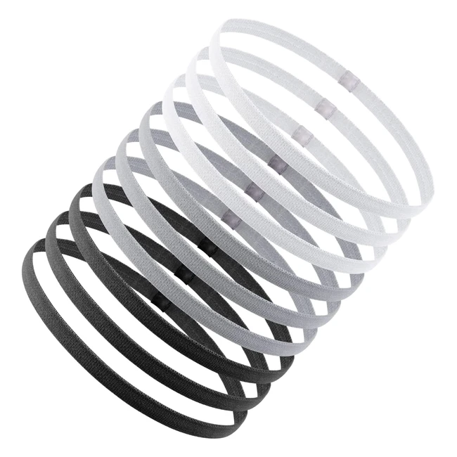 Fascia sportiva elastica URAQT per ragazze e donne - Morbida, antiscivolo, adatta a varie forme della testa