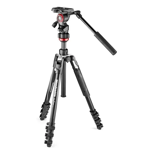 Treppiede Manfrotto Befree Live con testa video e chiusura a leva - Leggero e stabile per fotocamere e videocamere