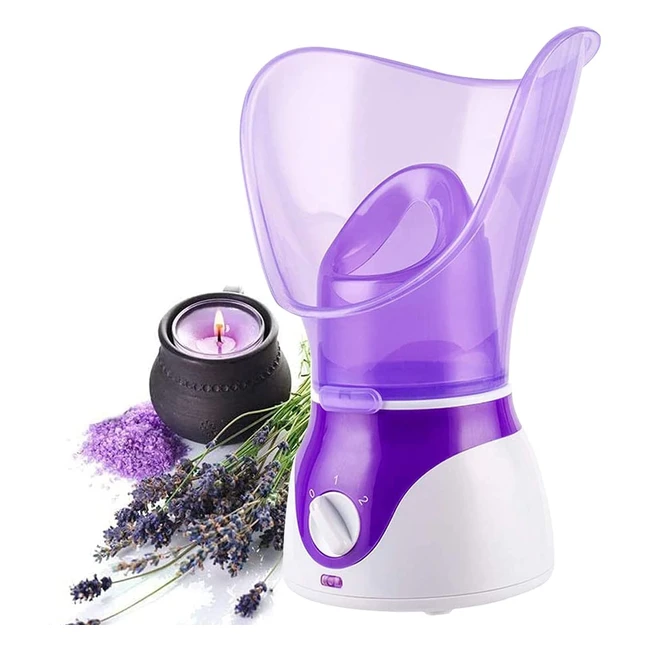 Voum Facial Steamer for Deep Cleaning  Sinus Relief - Unisex Purple
