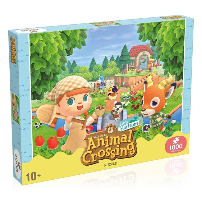 Animal Crossing New Horizon 1000 Piece Jigsaw Puzzle - Piece Together Classic Characters Beau, Pekoe, and Vesta