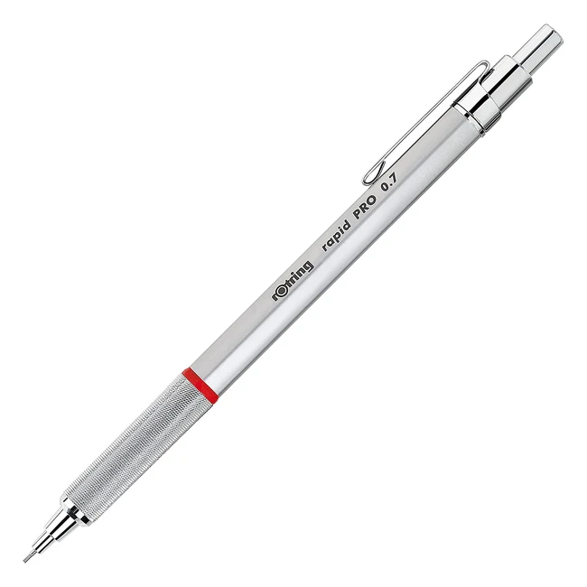 Portaminas Rotring 1904256 de metal con mecanismo de latón y punta de 0.7mm