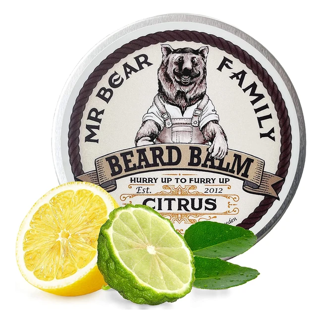 Beard Balm und Wax fr Mnner - Nhrender Bart Conditioner mit Shea Butter B